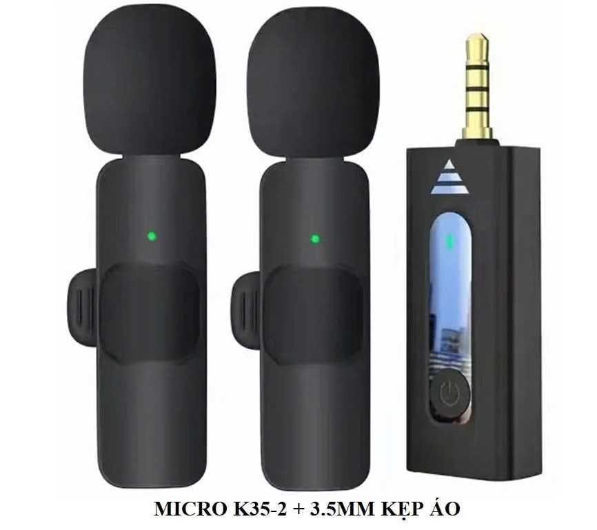 Micro K35-2 Kẹp Áo 2 Mic (Jack 3.5)
