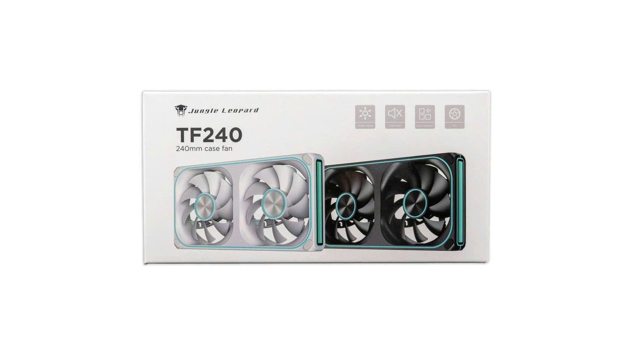 KIT Liền Khối 2FAN CASE Leopard TF240 (ARGB) Trắng Xuôi,Ngược