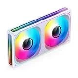KIT Liền Khối 2FAN CASE JONSBO ZB-240 (Gắn Hub ARGB) Trắng (Xuôi/Ngược)