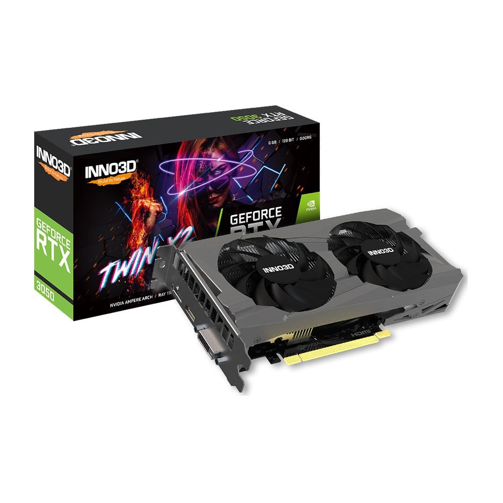 VGA 6GB INNO3D RTX3050   6GB TWIN X2 Chính Hãng
